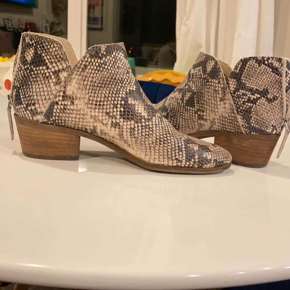 Dolce Vita Snakeskin Booties